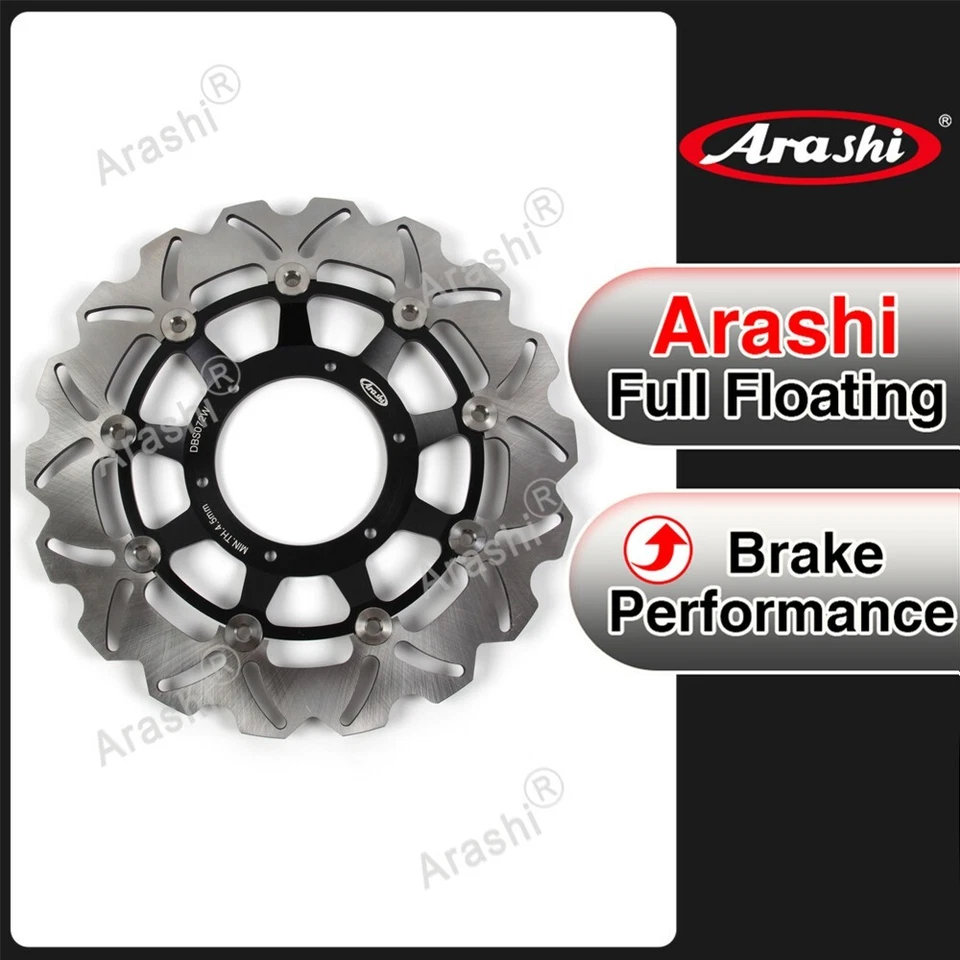 Rotor de freno delantero Arashi y pernos de montaje para Honda CBR250R ABS 2011 2012 2013 Foto 3 de 4