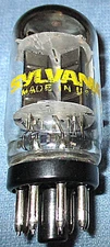 1 Sylvania 6SN7GTB Vacuum Tube - 1970's Vintage Audio Twin Triode