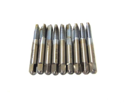BESLY PLUG TAP, 1/4-20NC, 2 5/16'' OAL, .205'' SHANK DIAMETER, LOT OF 9