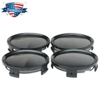 4x Black 75mm Dia 4 Clips Wheel Tyre Center Hub Caps Cover for Car Auto