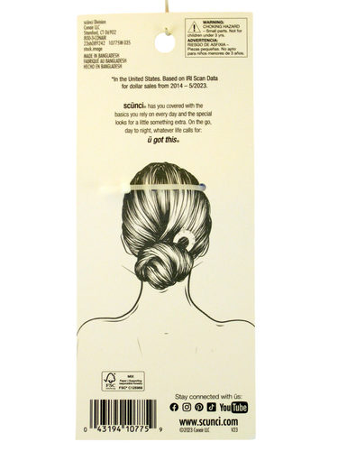 SCUNCI BLAUE FRANZÖSISCHE KUNSTSTOFF-HAARNADEL - 1 STCK. (10775) - Bild 4 von 4