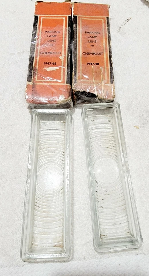 1947-1948 Chevrolet Cars Chevy Parking Lamp Lights Genuine Glass PL-703 RH-LH#11 - Image 4 of 4