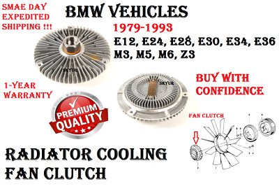 BMW E30 E36 E34 E28 E24 E12 Z3 M3 M5 M6 Radiator Cooling Fan Clutch OEM QUALITY