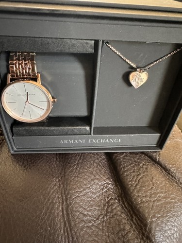 Armani Exchange Ladies Watch & Necklace Set - Picture 9 of 9