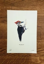 Woodpecker - Wildlife Portrait - A5 Fine Art Print - Limited Edition of 25