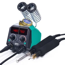 YIHUA 939D-VII 150W Digital Pyrography Wood Burning Kit featuring 45pcs Tips Set