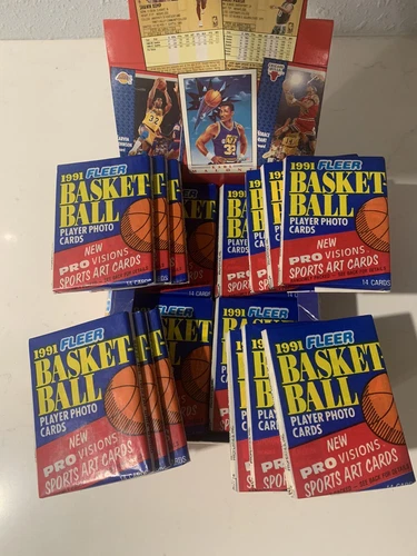 (1) FLEER-91-92-NBA Basketball Series 1 Factory Sealed Wax Pack  From Fresh Box