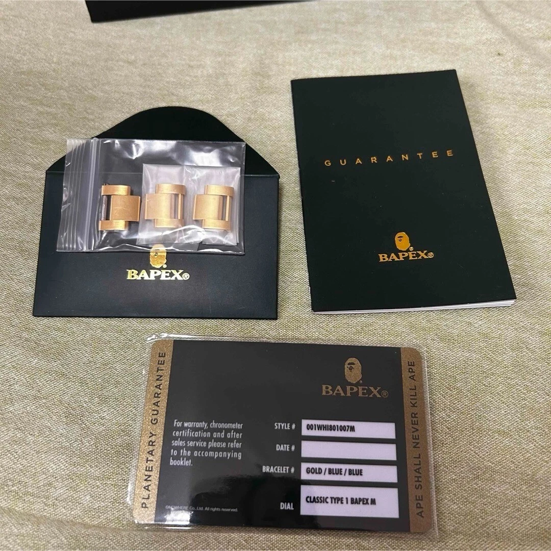 A BATHING APE (BAPE) Orologio Uomo ABATHING APE CLASSICO TIPO 1 BAPEX Blu Oro