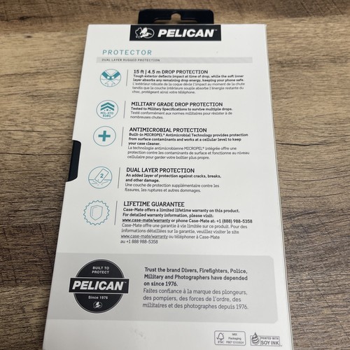 Pelican - Protector Case for Apple iPhone 12 Pro Max 6.7" - Black - Photo 2 sur 3