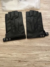 Driving Gloves Unisex Faux Leather Gloves Size Large Black NEW