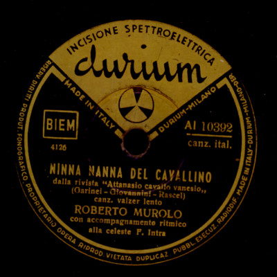 ROBERTO MUROLO mit 2 sanften Schlagern aus Italien der 50er Jahre,  78rpm S213