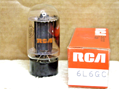 A VINTAGE RCA 6L6GC BLACKPLATE NOS/NIB VAC TUBE | eBay