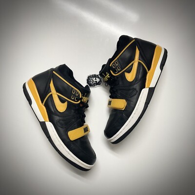 NIKE Vintage Rare Men’s Size 9 Black & Gold Low cut Air Force Sneaker From Japan Nike Air Force 1  main image 4