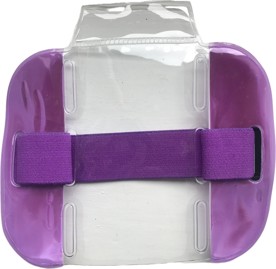 PAC SUPPLIES GLOBAL Purple Adjustable Armband For ID Card , SIA Card , Security , Events, Ski Pass