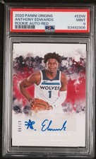 2020 PANINI ORIGINS RC AUTOS RED #EDW ANTHONY EDWARDS 62/99 PSA 9 AUTO