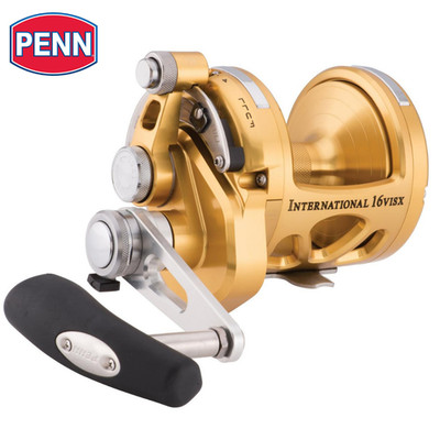 PENN Saltwater Conventional 2 Speed Reel International VI 16VISX Gold