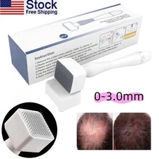 Derma Stamp Microneedle Tool Hair Loss Beard Face Skin Care Needles 0-3.0mm US