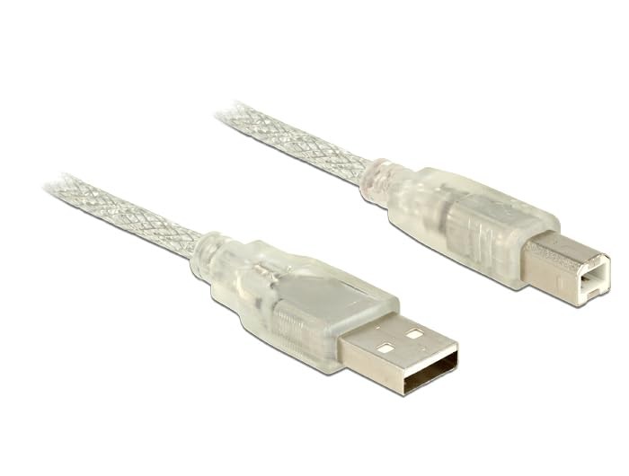 Delock Kabel USB 20 A Stecker - USB 20 B Stecker transparent 3m 3890₽