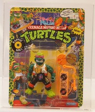 1991 Playmates Teenage Mutant Ninja Turtles Rappin' Mike MOC CAS 85 85.1 TMNT