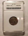 1923-S BUFFALO NICKEL ANACS VF25 Details 90% Horn