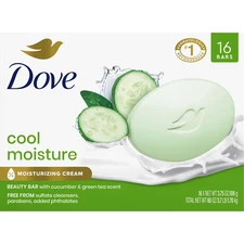 Dove Go Fresh Beauty Bar, Cool Moisture, 3.75 oz., 16 ct.