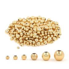 500pcs 18K Gold Filled Spacer Beads that Do Not Fade Easily Gold-2mm, gold
