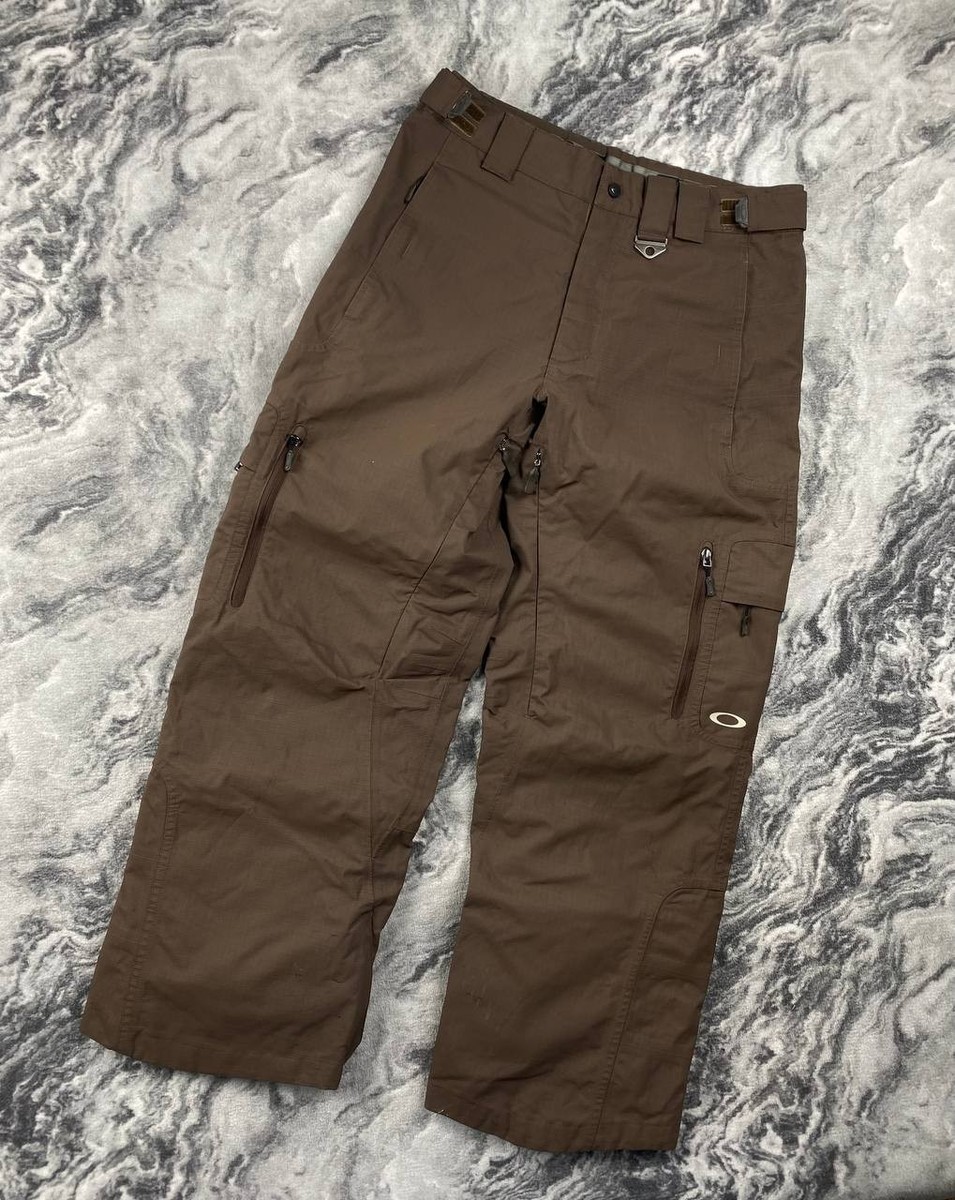 Vintage Oakley Ski Nylon Pants 00s Snowboard Men Size M Brown | eBay