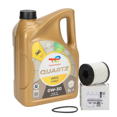 5L 5 Liter TOTAL QUARTZ INEO FIRST 0W-30 + ORIGINAL PSA Ölfilter 9818914980