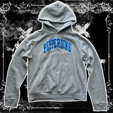 Grey  Jansport  Pepperdine University Sweatshirt Hoodie