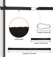 Battle Rope Anchor Strap Kit Accessories for Home Gym Outdoor Muscle Workout ...