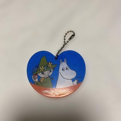 Moomin Snufkin Acrylic Keychain Heart Shape Blue