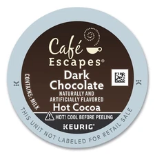 Café Escapes® Cafe Escapes Dark Chocolate Hot Cocoa K-Cups, 24/Box