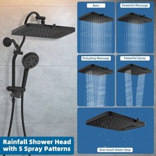 High Pressure Shower Head Handheld Spray Comb...