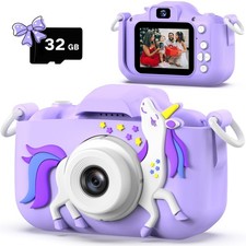 Dwfit Upgrade Selfie Kids Camera, Christmas Birthday Gifts for Boys Girls Age...