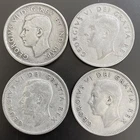 [Lot of 4] Canada Silver Quarters (1920–1967) - 80% Silver (0.15 troy oz each)