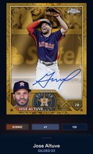 23 Topps Bunt DIGITAL Gilded Signature ICONIC 125cc Jose Altuve