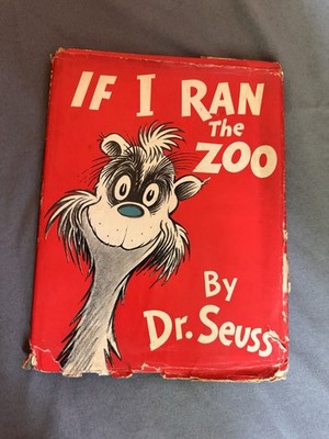 Early Printing Dr Seuss 1950 If I Ran the Zoo W/ Dust Jacket 295/295