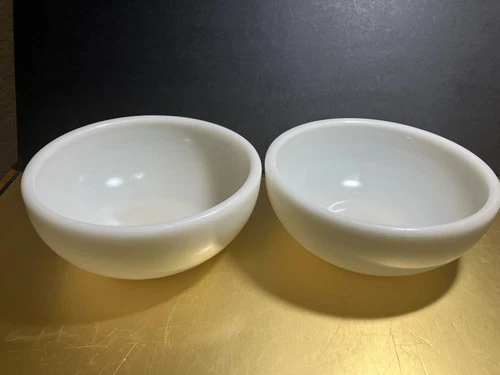 Corning 2 Wear White Milk Glass Cereal Chili  Bowl 1936-1945 Military