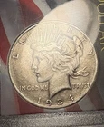 PEACE SILVER DOLLAR 1934 D KEY DATE NICE ORIGINAL  TO AU KEY DATE