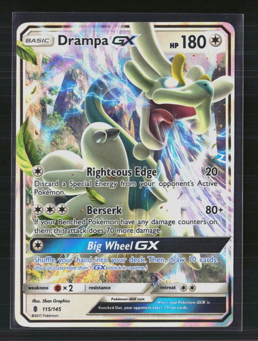 Pokemon 2017 Guardians Rising Drampa GX #115/145