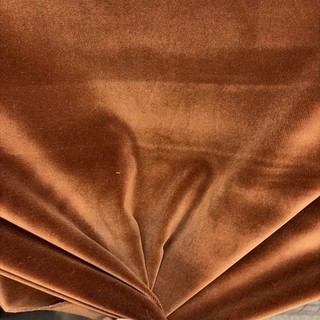 Scalamandre 100% Cotton Upholstery Weight Velvet In Rust 20 Yards MSRP $221/YD