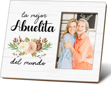 Abuelita Gifts Picture Frame - Spanish Photo Frame for Grandma Mom's Day Mother'