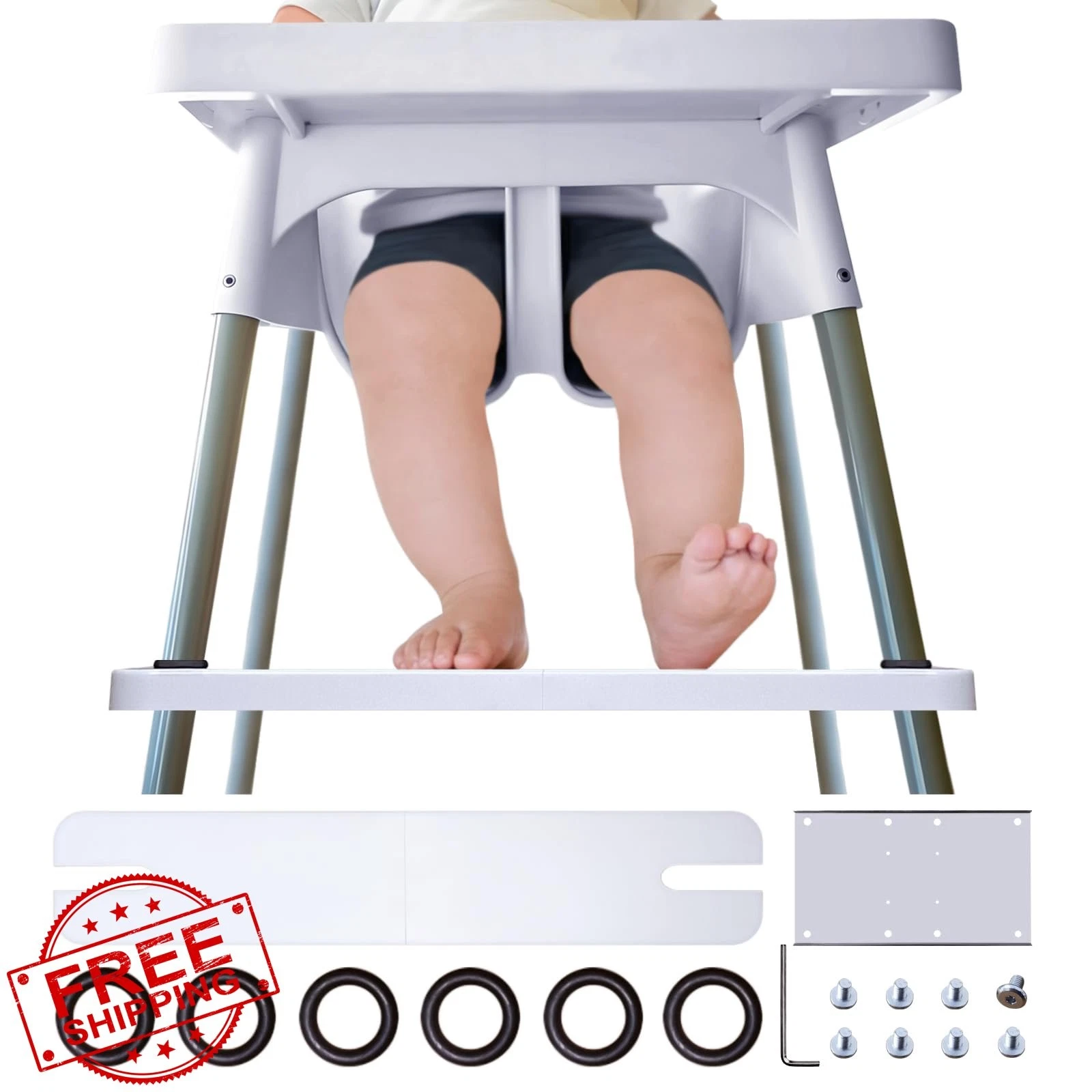 IKEA Antilop High Chair Foot Rest Footrest Baby Feet Blue