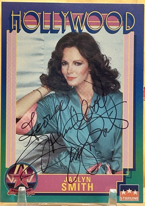🔥Jaclyn  Smith Actress Hollywood Walk of Fame Signed Card Authentic Autograph
