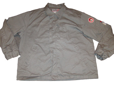 Walls FR Mens XL Gray Full Zip Flame Resistant Work Weld HRC2 FireShield Jacket