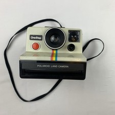 Vintage Polaroid One Step Rainbow Instant Land Camera w/Strap UNTESTED