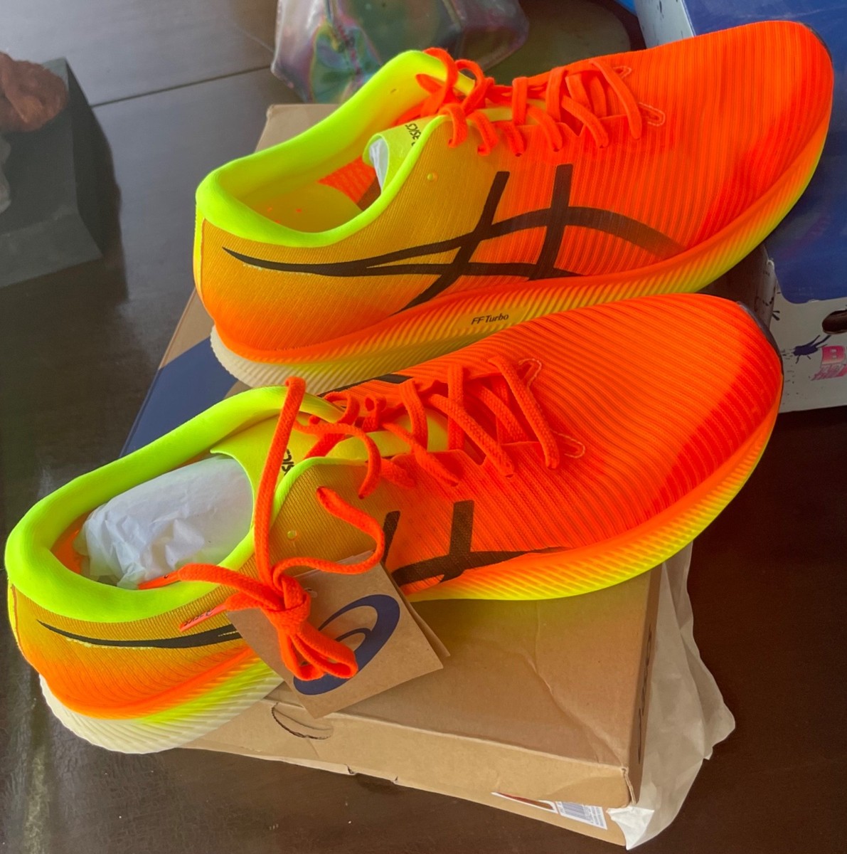 ASICS Metaspeed Edge Shocking Orange Black - 1012B258-800 Size 13