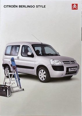 Citroen Berlingo STYLE Prospekt Brochure Depliant