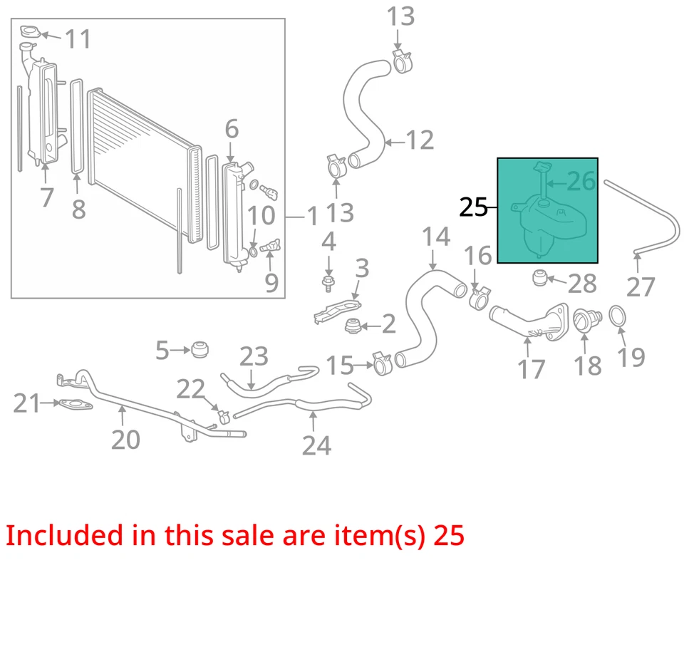2006 Scion tC Coolant Overflow Bottle OEM 131K Miles - LKQ392704597 - Image 4 of 4
