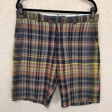 VTG Polo Ralph Lauren Shorts Plaid India Madras Men's 34 Fits 35x10 Multicolor
